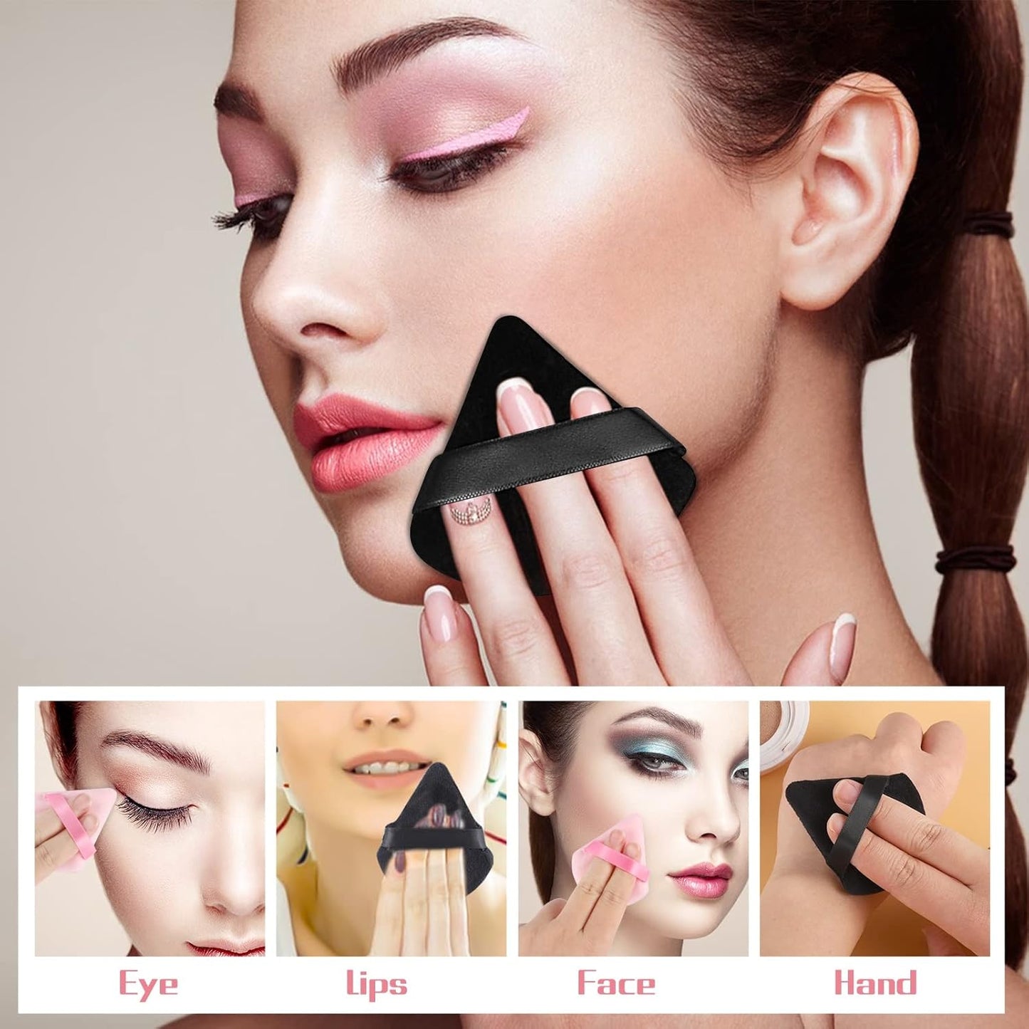Soft Velour Makeup Puffs